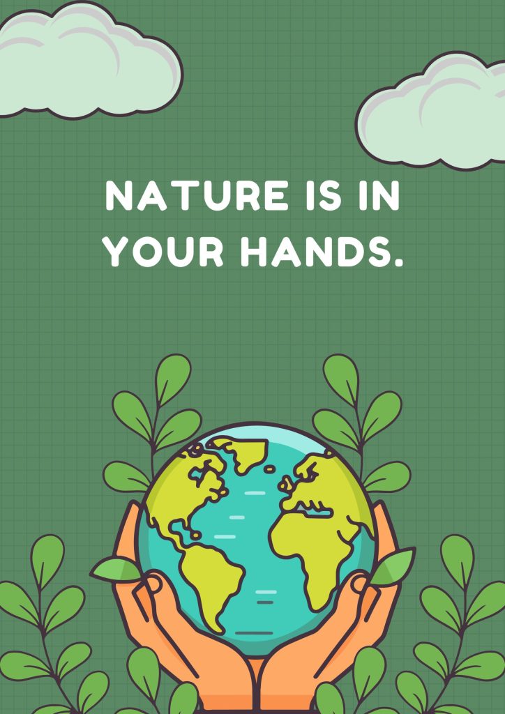 Eye-Catching Poster Earth Slogan