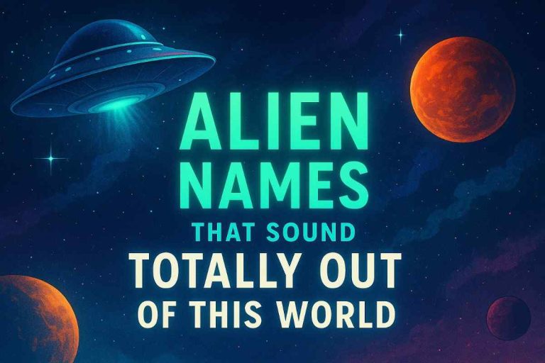 321+ Alien Names That Sound Totally Out of This World