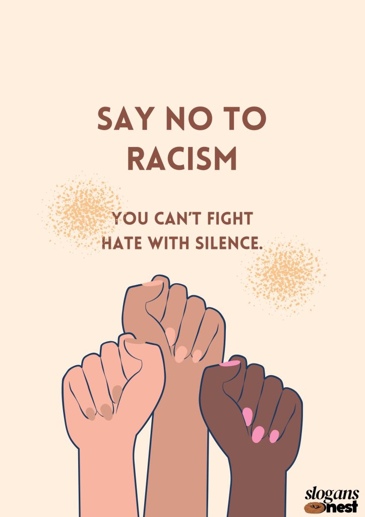 Bold Racism Slogan