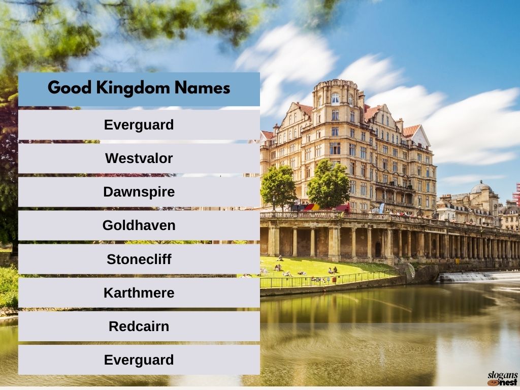 Good Kingdom Names