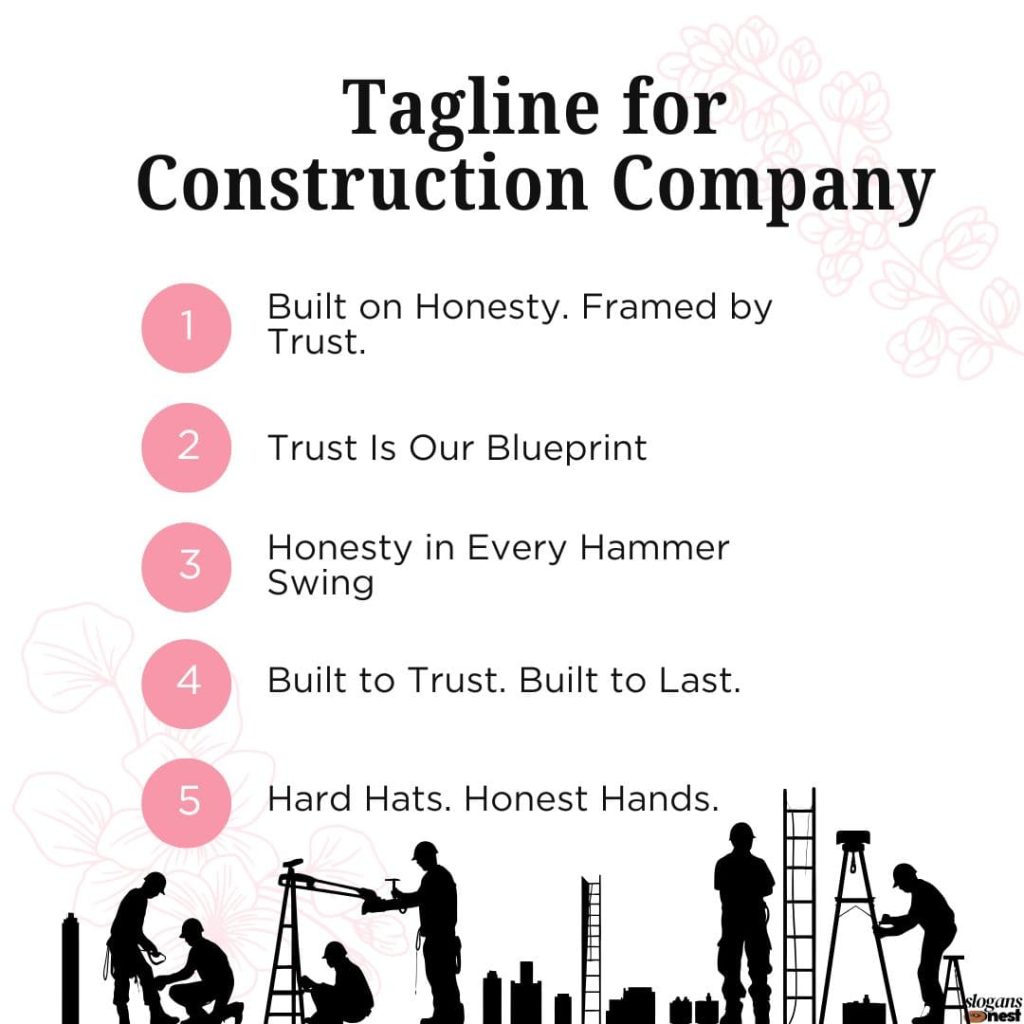 Tagline for Construction Company